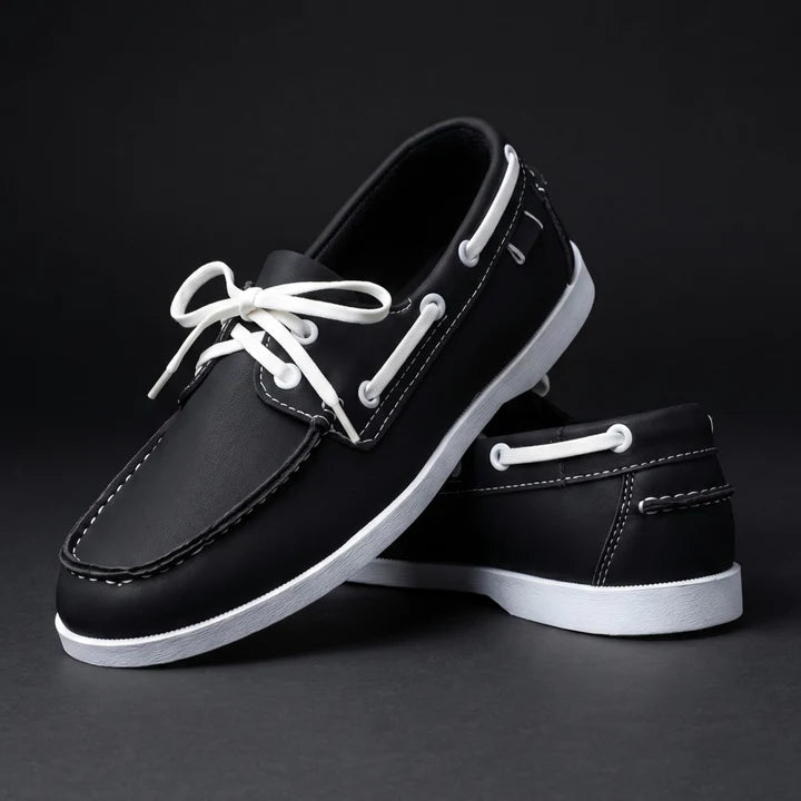 Men's Two Tone Lace Boat Shoes