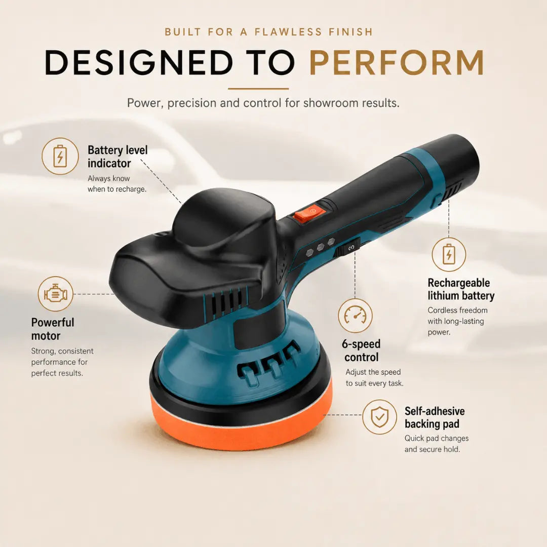 Cordless Dual-Action Car Polisher