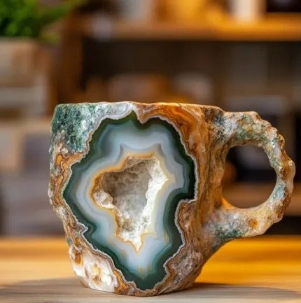Geode-Style Crystal Effect Coffee Mug