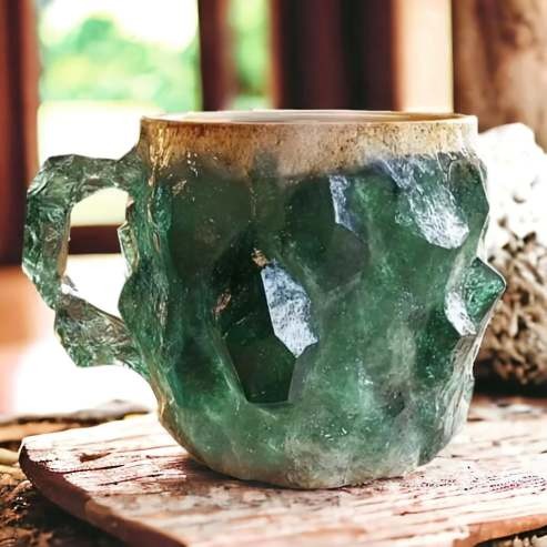 Geode-Style Crystal Effect Coffee Mug