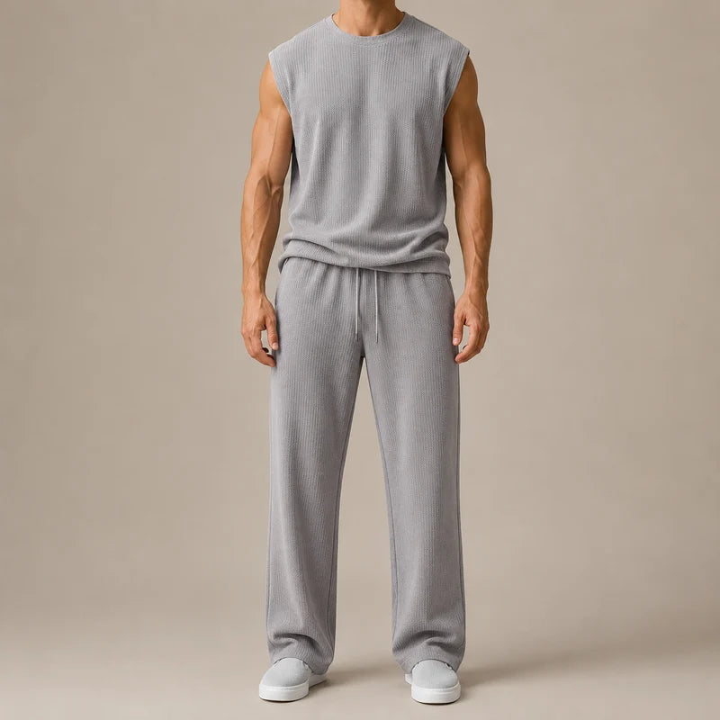 Men’s Sleeveless Knit Lounge Set
