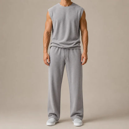 Men’s Sleeveless Knit Lounge Set