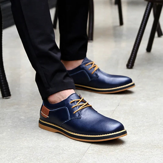 Grain Men's Leather-Look Shoes