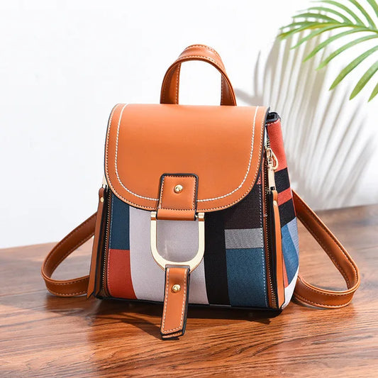 Women's Striped Mini Backpack
