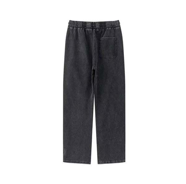 Men's Washed Straight-Leg Joggers