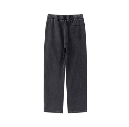 Men's Washed Straight-Leg Joggers