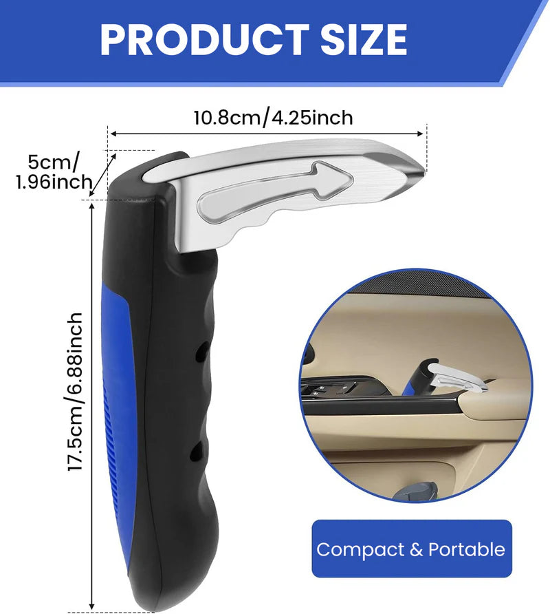 2-in-1 Vehicle Assist Handle with Non-Slip Grip