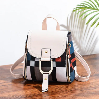 Women's Striped Mini Backpack