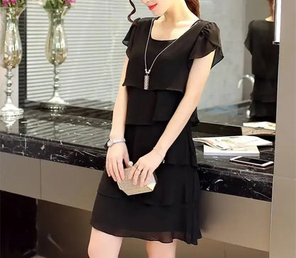 Flowing Summer Ruffle Dress
