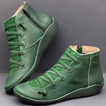 Comfortable Leather-Look Arch Support Boots
