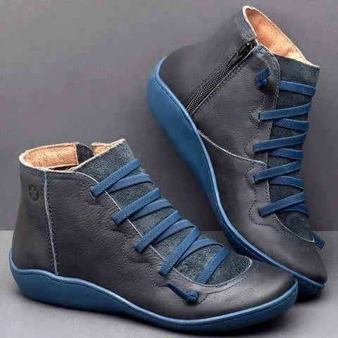 Comfortable Leather-Look Arch Support Boots