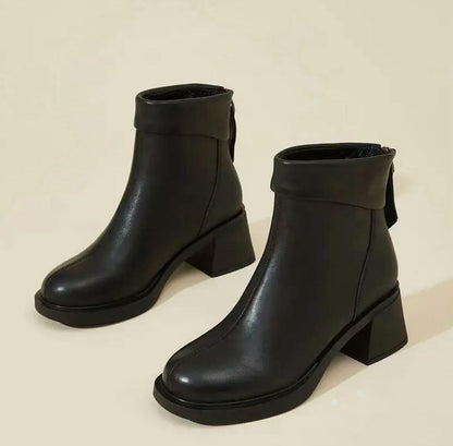 New Autumn & Winter Leather-Look Ankle Boots