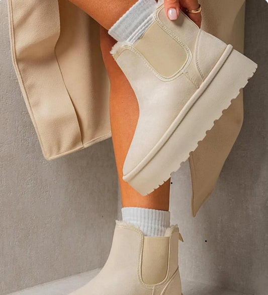 Non-Slip Thick Sole Plush Platform