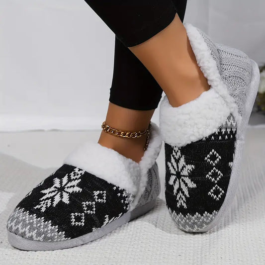 Thermal Plush Slip-On Ankle Boots