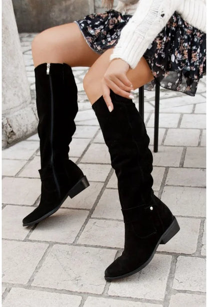 New Premium Leather-Look Women's Boots