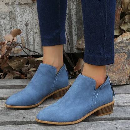 All-Season Stylish Chelsea Ankle Boots with Mid Heel