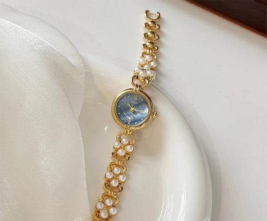 Women’s Aurelia Pearl Link Bracelet Watch