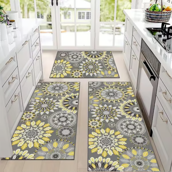Boho Washable Kitchen Rugs Sets of 3 - Kitchen Rugs