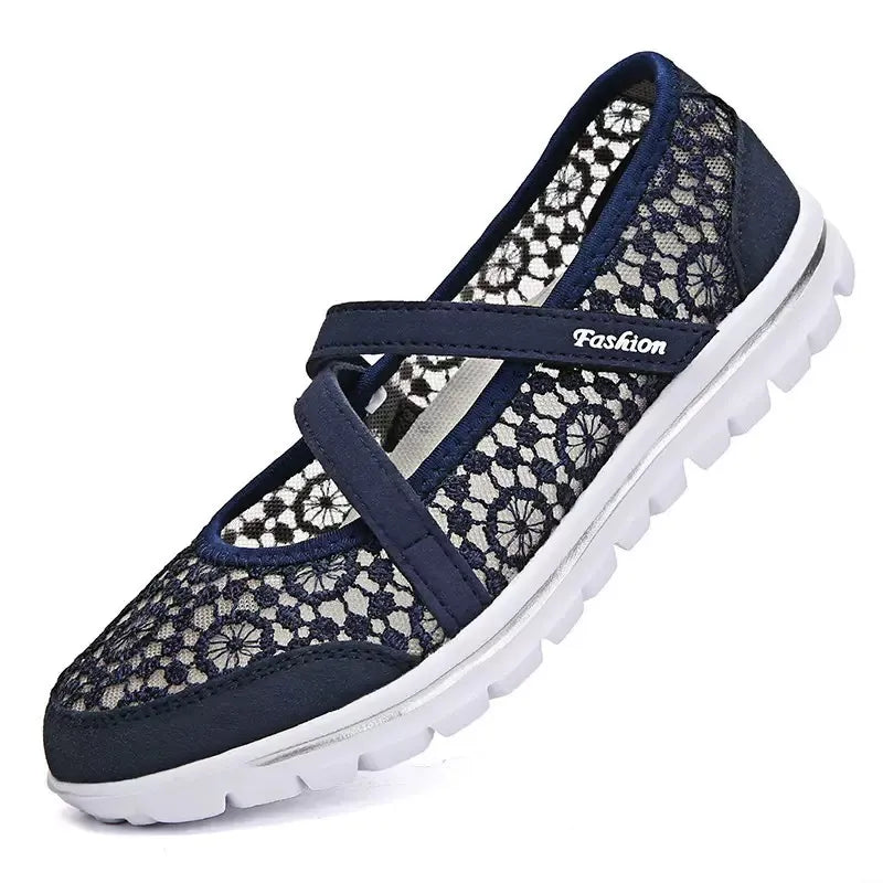 Women's Elegant Lace Breathable Slip On Sneakers