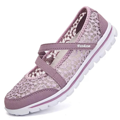 Women's Elegant Lace Breathable Slip On Sneakers