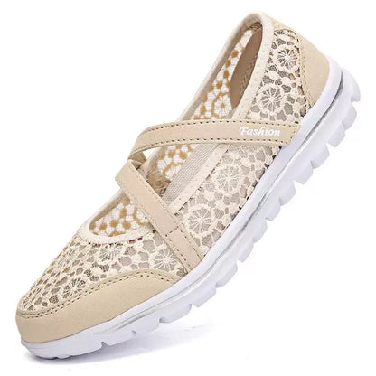Women's Elegant Lace Breathable Slip On Sneakers