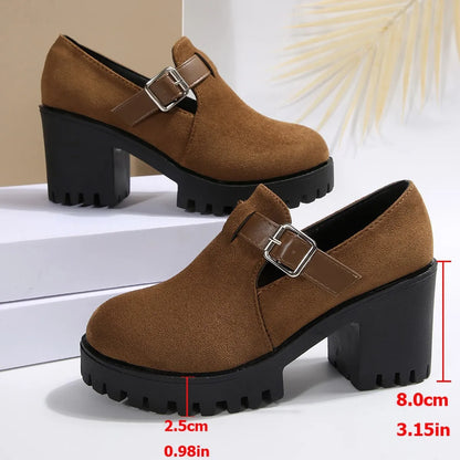 Women’s Supportive Chunky Heel Comfort Shoes