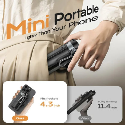 Pocket-Size Magnetic Selfie Stick and Tripod