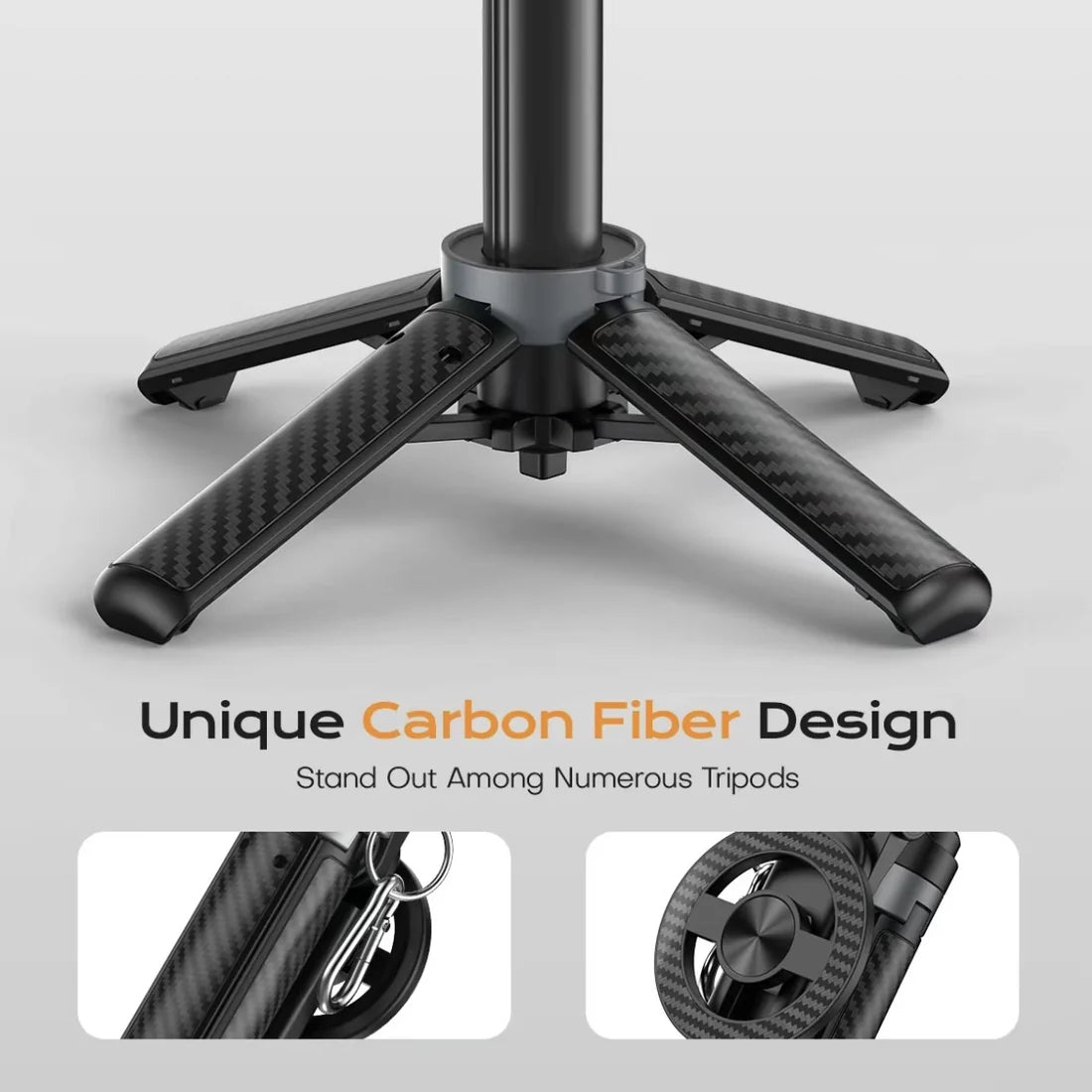 Pocket-Size Magnetic Selfie Stick and Tripod