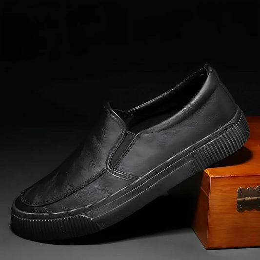 Boulevard Italian Leather-Look Slip-On