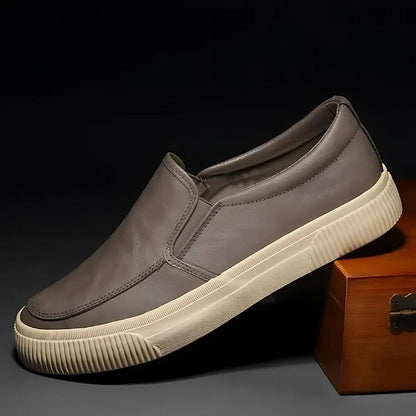 Boulevard Italian Leather-Look Slip-On