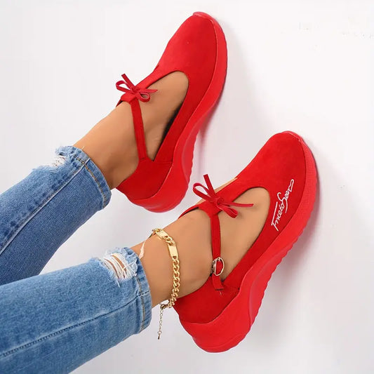 Women's Embroidered Mary Jane Sport Flats