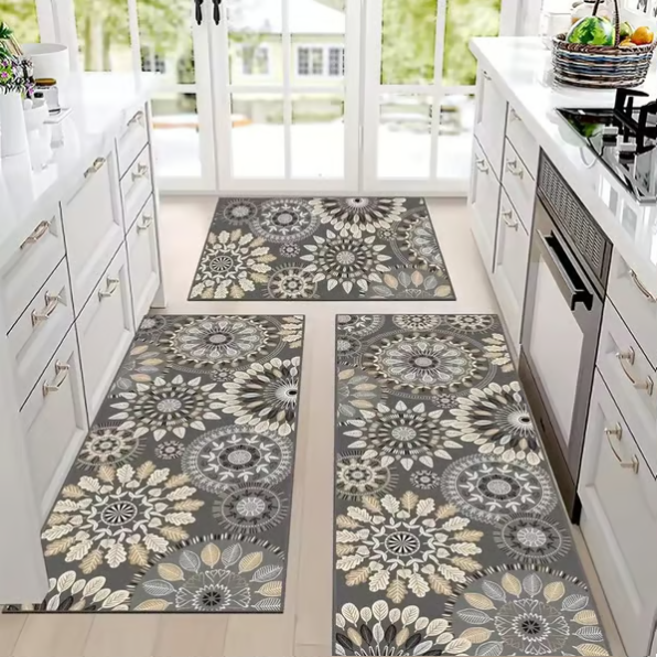 Boho Washable Kitchen Rugs Sets of 3 - Kitchen Rugs