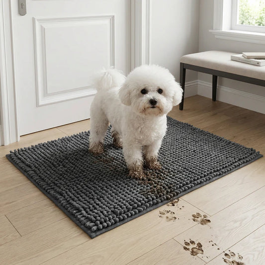 Super Absorbent Non-Slip Washable Dog Mud Mat