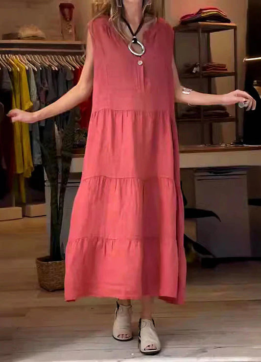 Retro women's cotton dress
