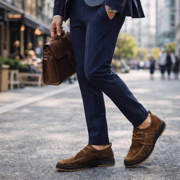 Men’s Suede Comfort Lace-Up Casual Shoes