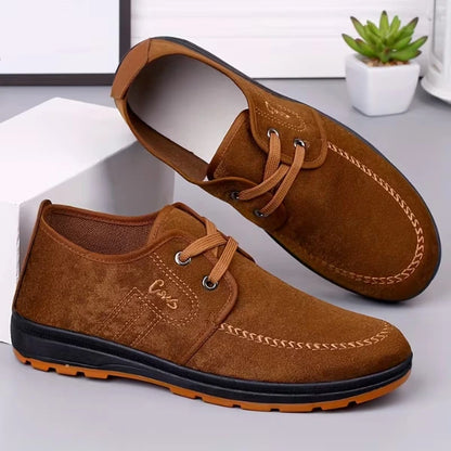 Men’s Suede Comfort Lace-Up Casual Shoes