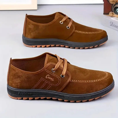 Men’s Suede Comfort Lace-Up Casual Shoes