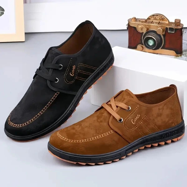 Men’s Suede Comfort Lace-Up Casual Shoes