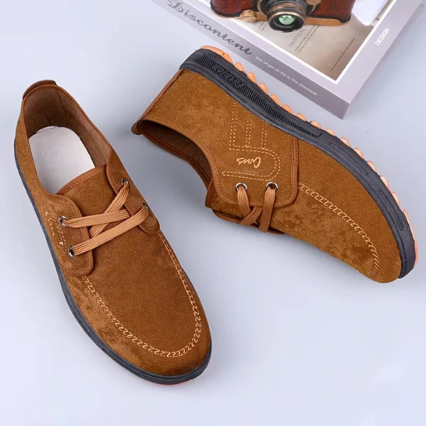 Men’s Suede Comfort Lace-Up Casual Shoes