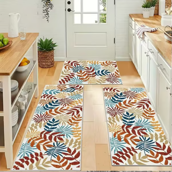 Boho Washable Kitchen Rugs Sets of 3 - Kitchen Rugs