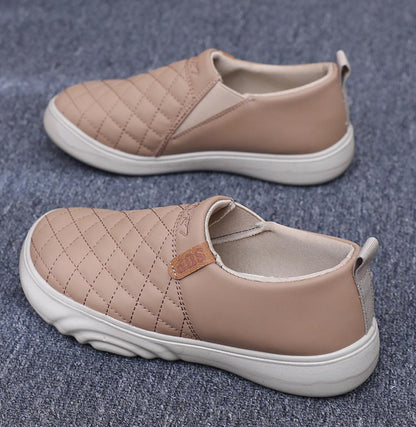 Thick Sole Non-Slip Leather-Look Casual Shoes