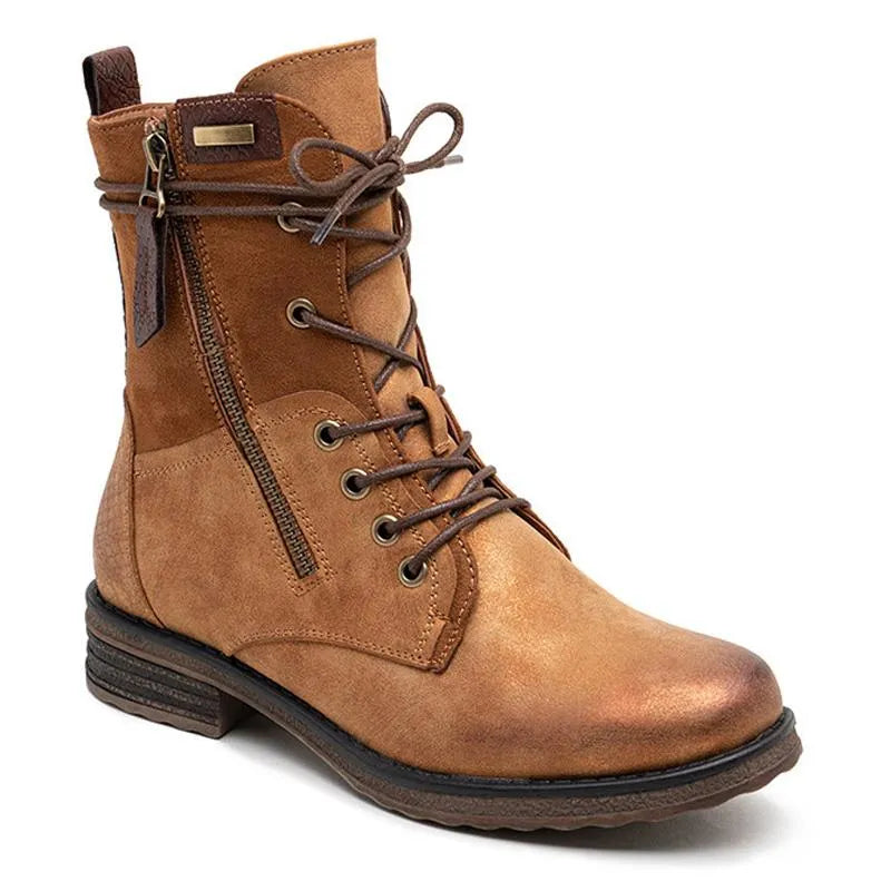 Women’s Warm Lined Lace-Up Winter Ankle Boots