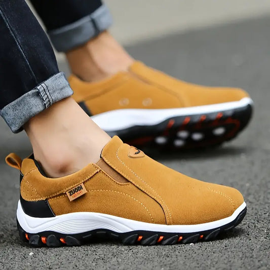 Men's Slip-On Hiking Boots - Durable, Non-Slip & Lightweight for Outdoor Adventures
