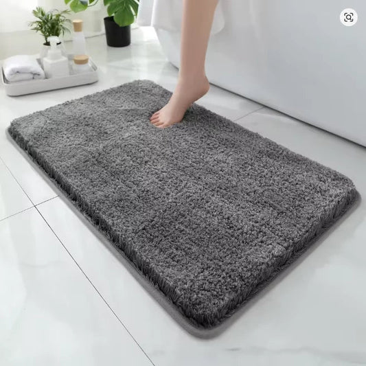 Fluffy Memory-Foam Bathroom Mat