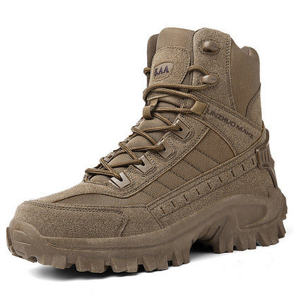 Men's Combat Boots Support Hiking Boots Waterproof Anti-Puncture Work Boots