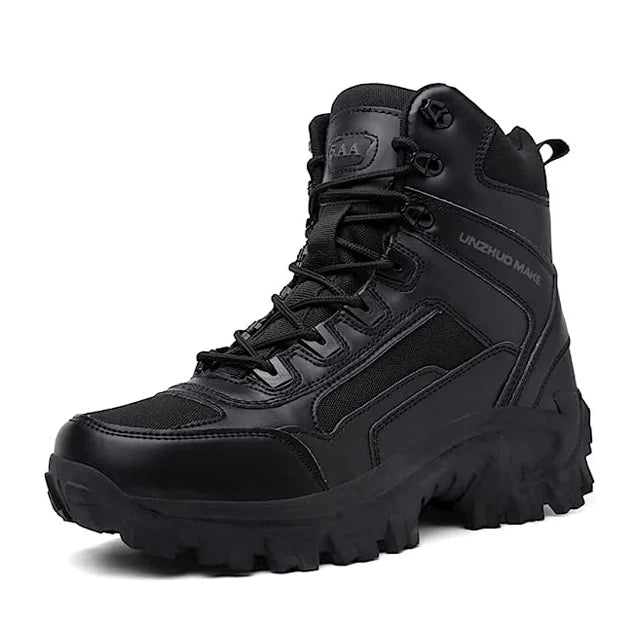 Men's Combat Boots Support Hiking Boots Waterproof Anti-Puncture Work Boots