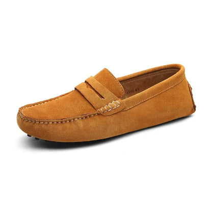 Old Money Sleek Slip On Penny Loafers