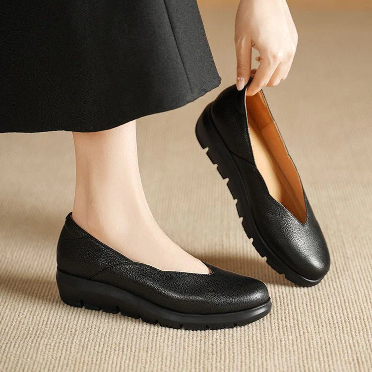 Women's Comfortable Leather-Look Shoes