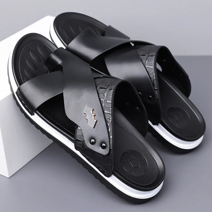 Men’s Cross-Strap Casual Sandals