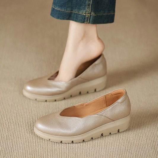Women's Comfortable Leather-Look Shoes